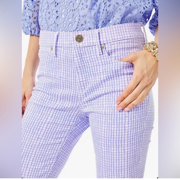 Lilly Pulitzer Purple Ankle Cropped Jumpsuit - Picture 2 of 7